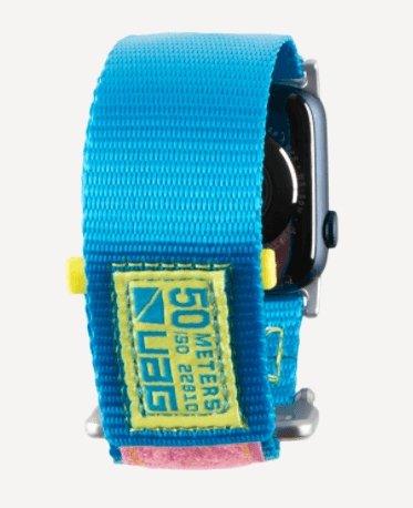 UAG Active Watch Strap for Apple Watch 44/42 - 80's Blue/Pink - Oribags.com