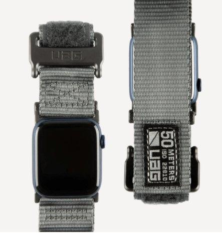 UAG Active Watch Strap for Apple Watch 44/42 - Dark Grey - Oribags.com