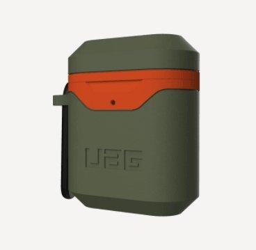 UAG Apple Airpods Hard Case V2 - Olive/Orange - Oribags.com