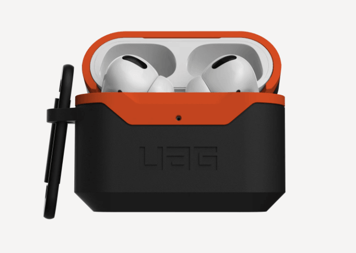 UAG Apple Airpods Pro Hard Case V2 - Black/Orange - Oribags.com