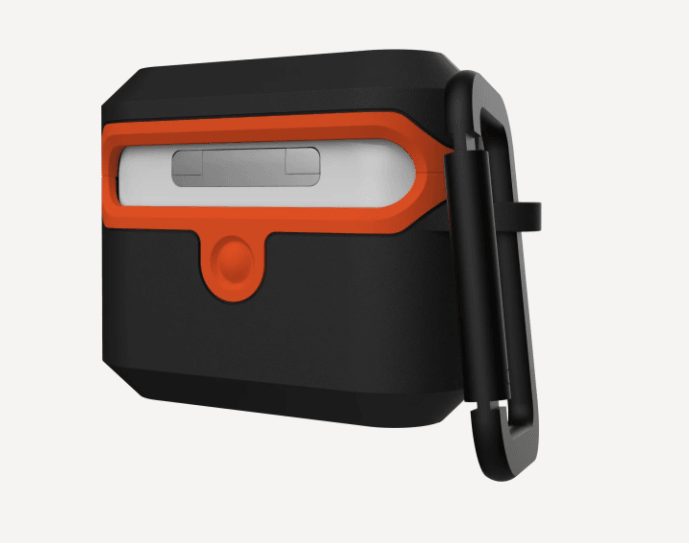 UAG Apple Airpods Pro Hard Case V2 - Black/Orange - Oribags.com