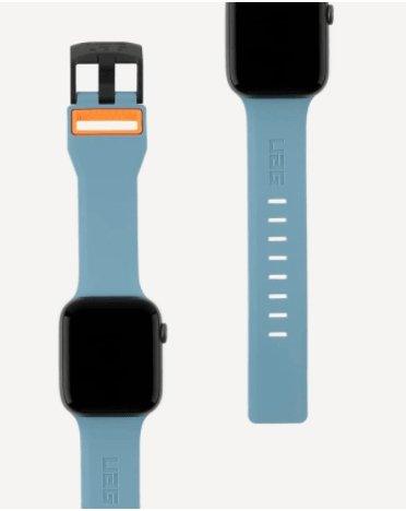 UAG Civilian Silicone Strap for Apple Watch 44/42 - Slate/Orange - Oribags.com