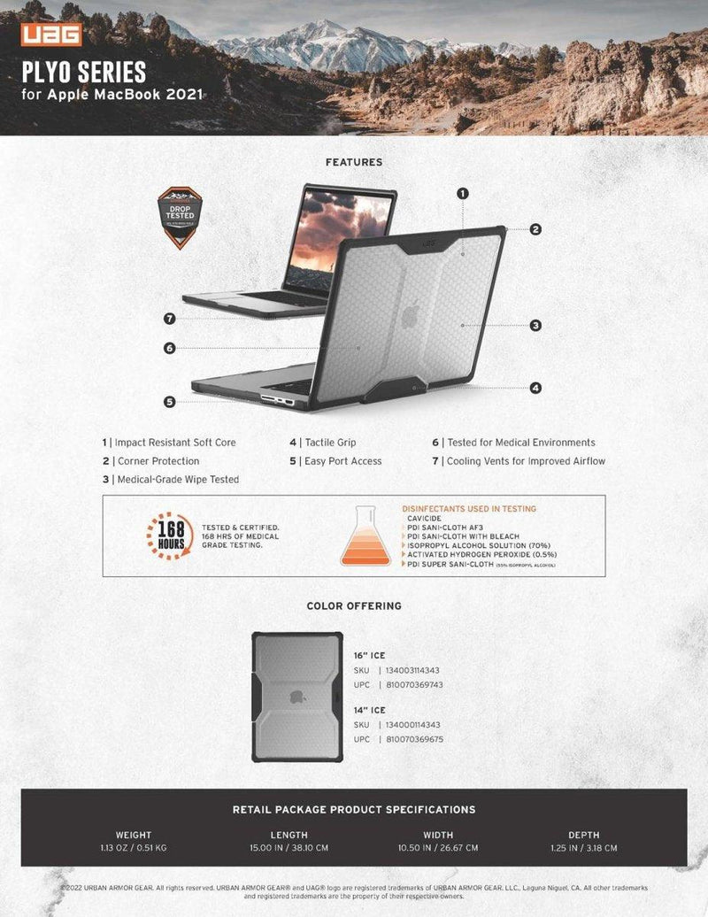 UAG Plyo series MacBook Pro 16" (M1 Pro/M1 Max) (2021) Case - Oribags
