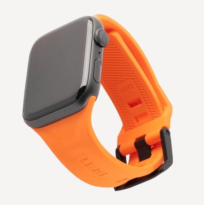 UAG Scout Silicone Strap for Apple Watch 44/42 - Orange - Oribags.com