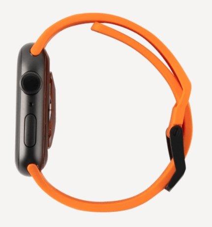 UAG Scout Silicone Strap for Apple Watch 44/42 - Orange - Oribags.com
