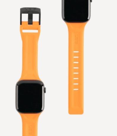 UAG Scout Silicone Strap for Apple Watch 44/42 - Orange - Oribags.com