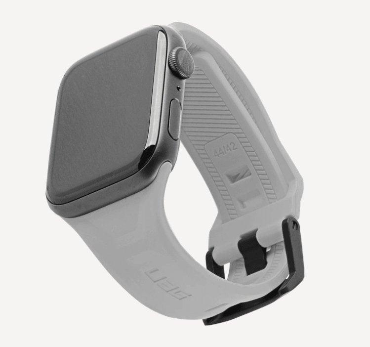 UAG Scout Silicone Strap for Apple Watch 44/42 - Silver - Oribags.com