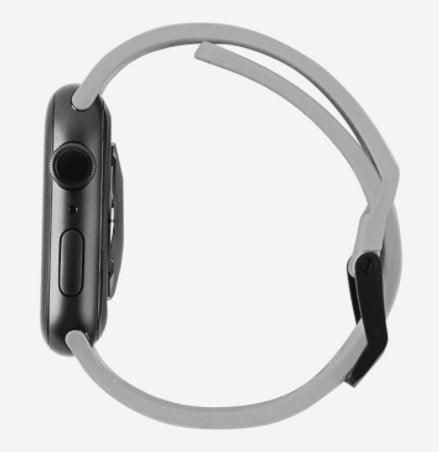 UAG Scout Silicone Strap for Apple Watch 44/42 - Silver - Oribags.com