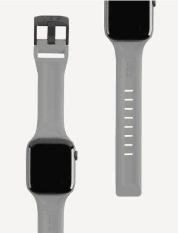 UAG Scout Silicone Strap for Apple Watch 44/42 - Silver - Oribags.com