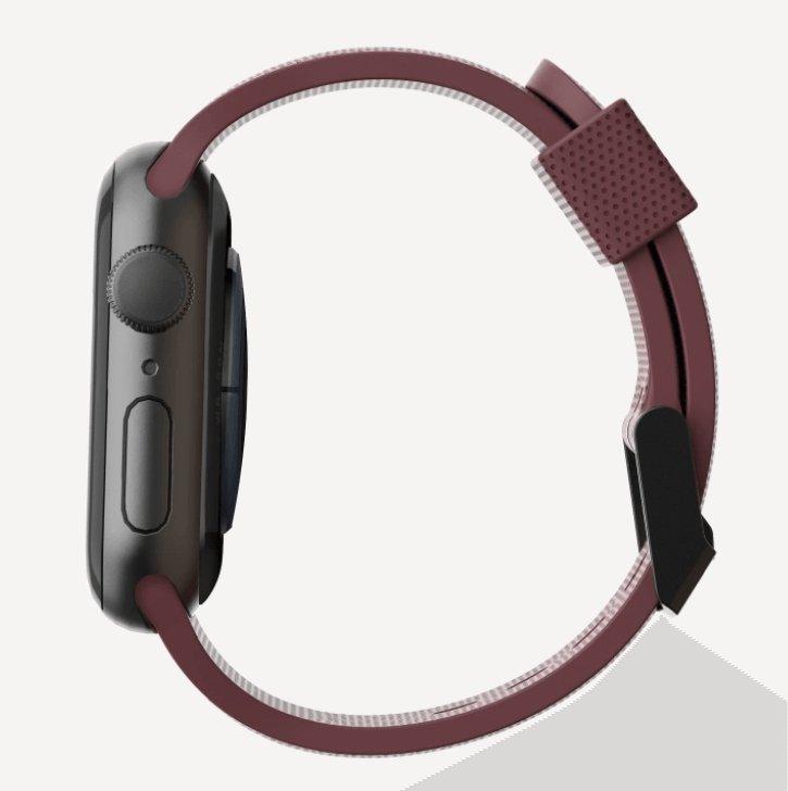 UAG [U] Dot Silicone Strap for Apple Watch 44/42 - Aubergine - Oribags.com