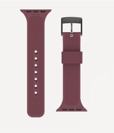 UAG [U] Dot Silicone Strap for Apple Watch 44/42 - Aubergine - Oribags.com