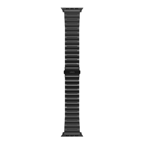 UNIQ Strova Apple Watch Series 4 Steel Link Band 44mm - Midnight Black - Oribags.com