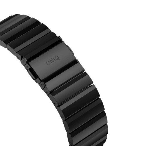 UNIQ Strova Apple Watch Series 4 Steel Link Band 44mm - Midnight Black - Oribags.com