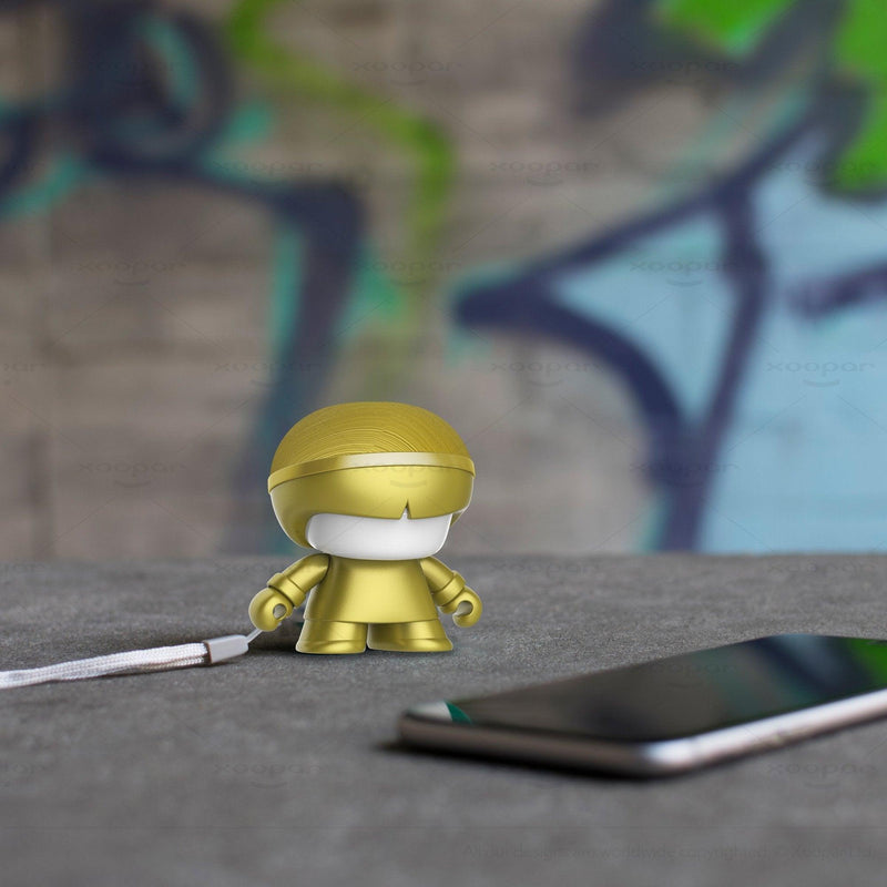 Xoopar Boy Mini 3W Wireless Art Toy speaker Metallic Edition - Gold - Oribags.com